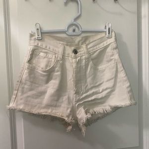 White John Galt/ Brandy melville Shorts